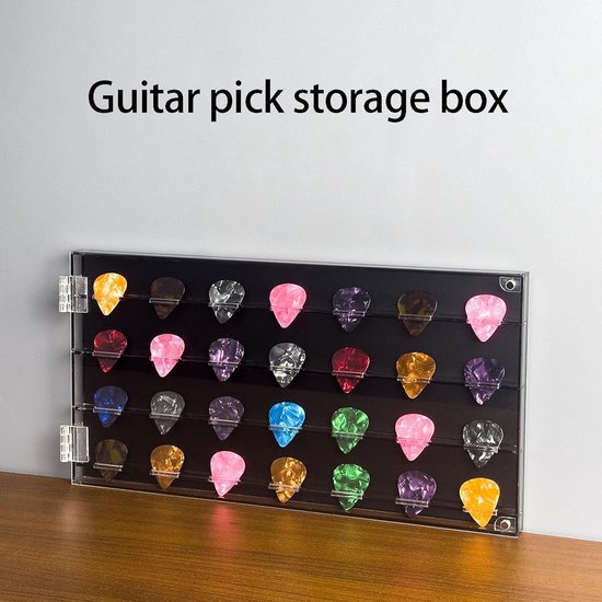 Plectrum Display - Pick Houder - Collectie Tonen - Heldere Acryl - 36 Slots - Transparant — afbeelding 4