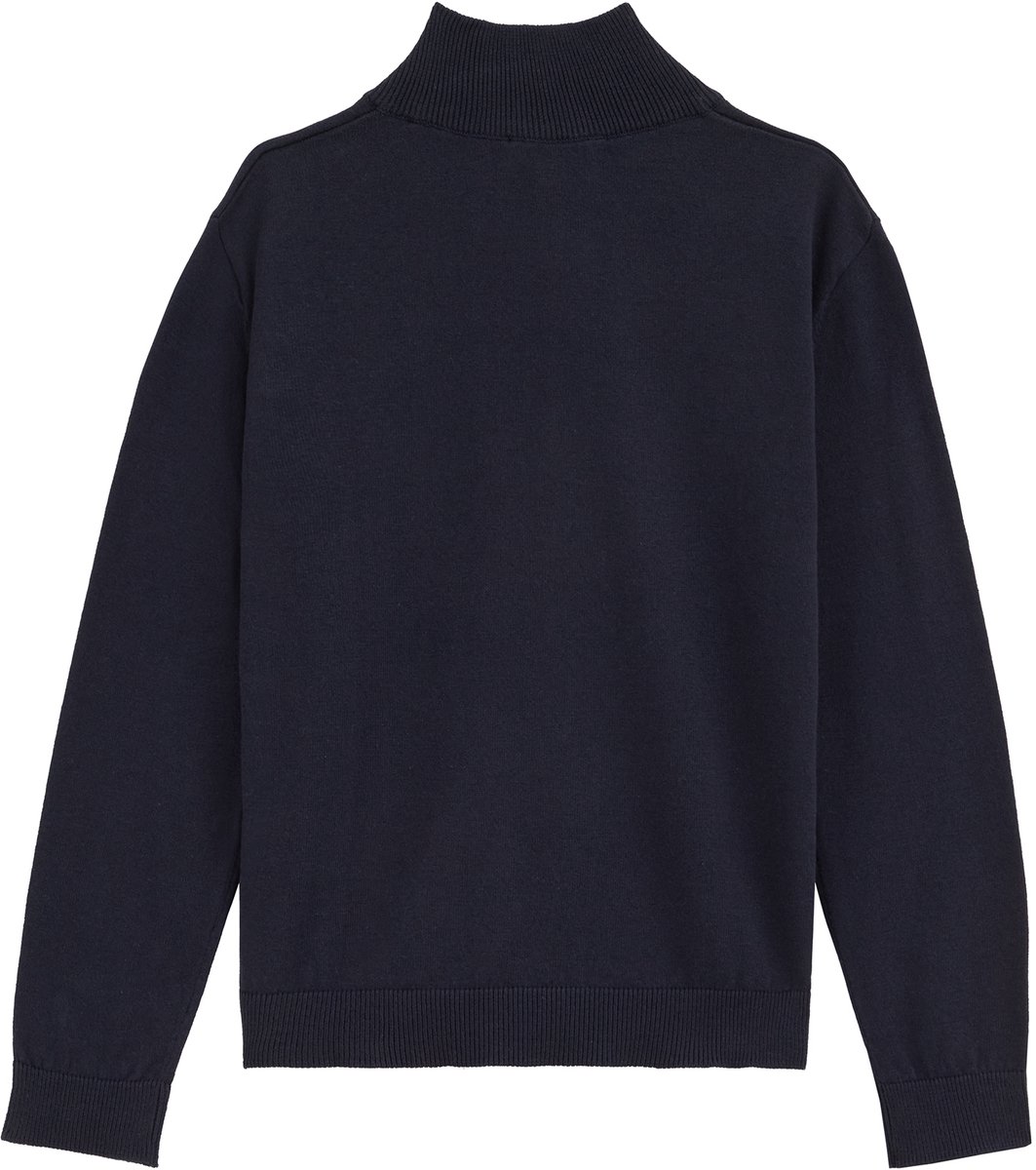 WE Fashion Jongens gebreide trui met quarter-zip