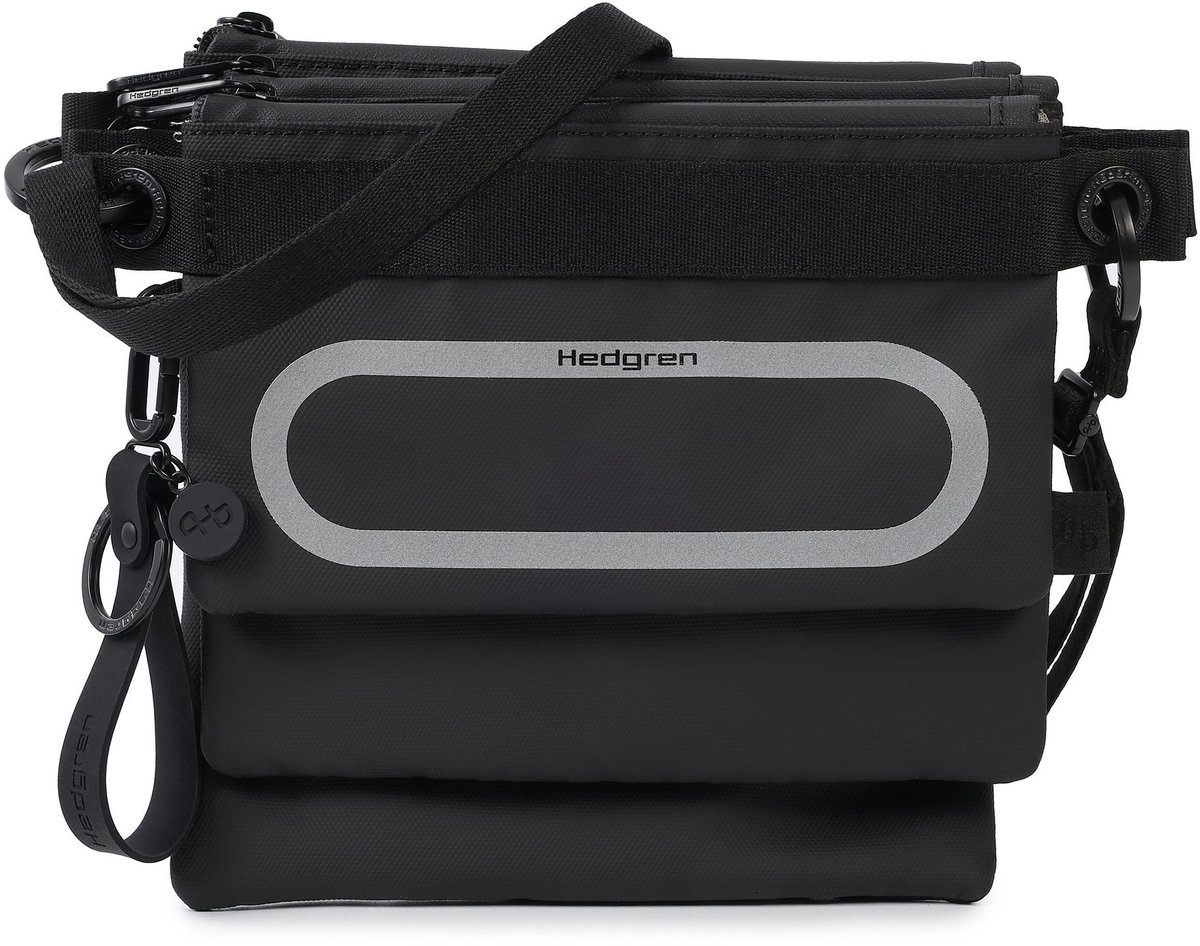 Hedgren schoudertas accessoiretas Uni Isa 3-Crossover Set + RFID Coated Black zwart