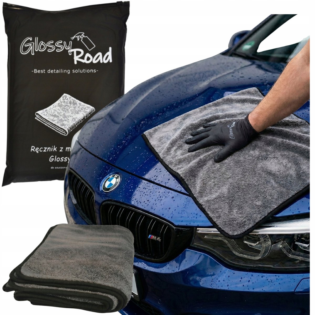 Microvezeldoek Auto 60x80cm 1000GSM - Snel Drogen Zonder Strepen