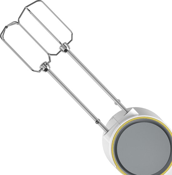 Handmixer - Keukenmixer - Bakken en Koken - 5 Snelheden Turbo - 425 Watt - Wit — afbeelding 2