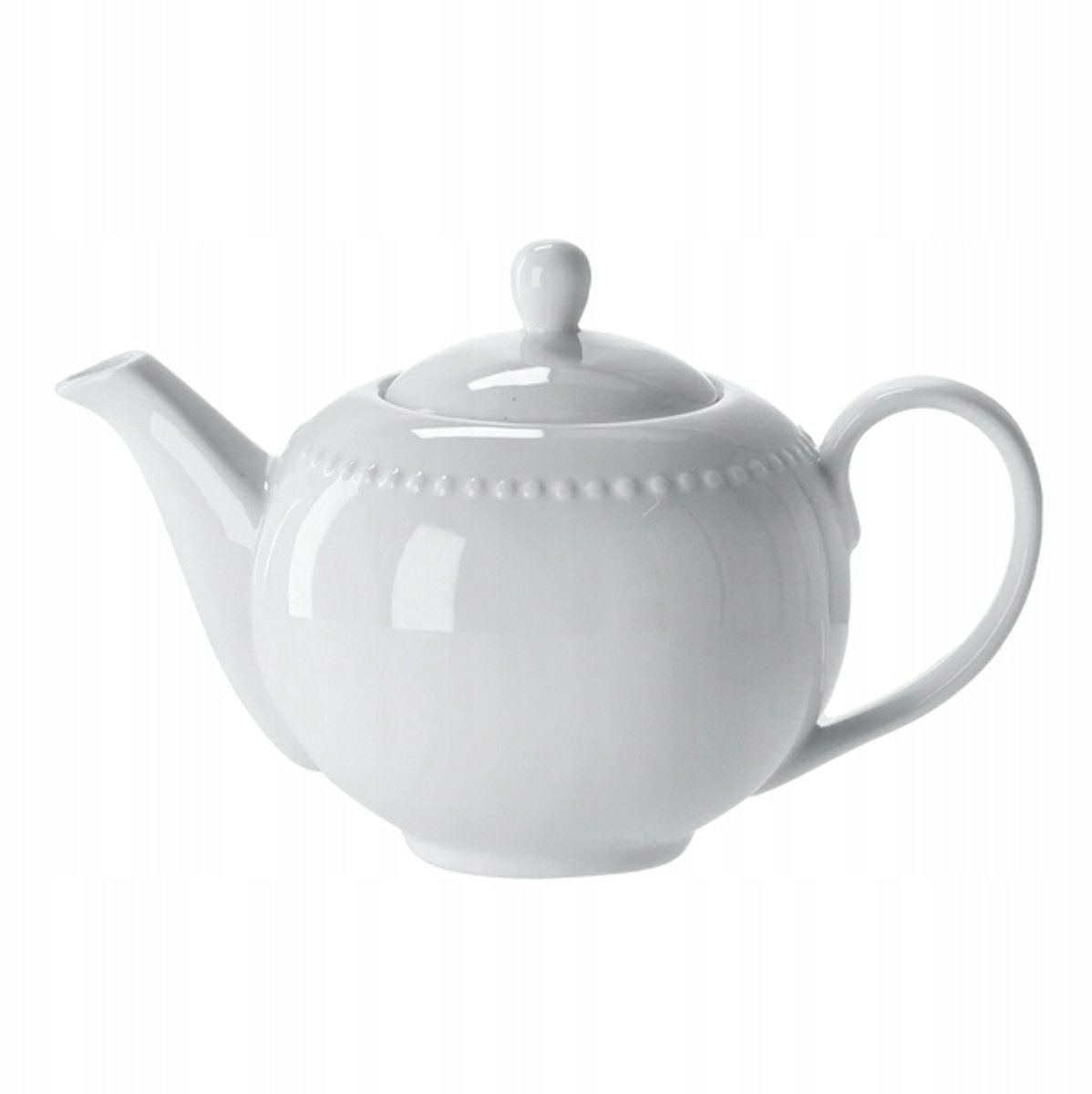 Keramieken Theepot 'Dots' 1,2L Wit - Stijlvol en Functioneel