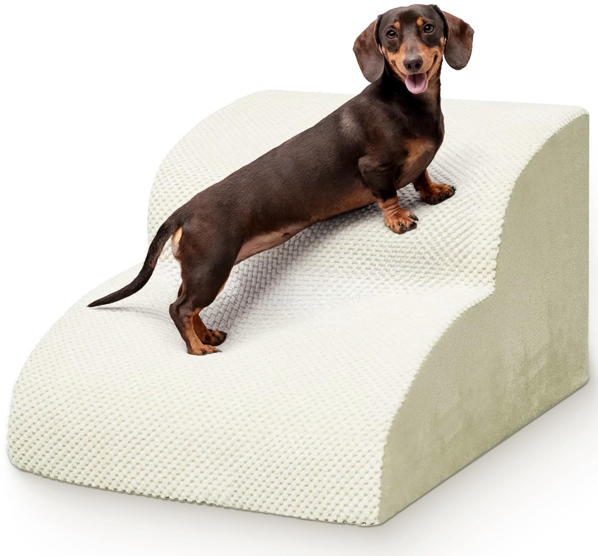 Huisdier Trap 2 Treden - Voor Bed, Bank en Stoel - Katten en Kleine Honden - Met Wasbare Hoes en Antislip Onderkant