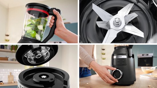Bosch MMB6652B VitaPower Serie 6 - Blender - Zwart- 1800W - 2 liter beker - 6 automatische programma’s van Bosch — afbeelding 5