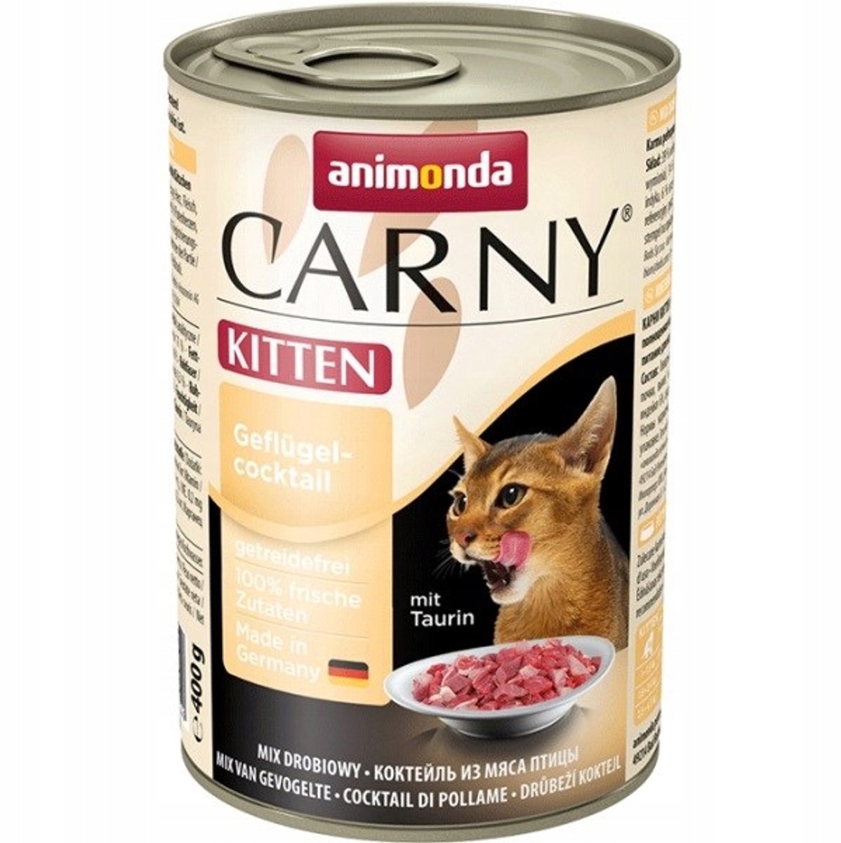 Animonda Animonda Carny Kitten - Natvoer - Rundvlees en Gevogelte - 12x400g - Zonder Conserveermiddelen