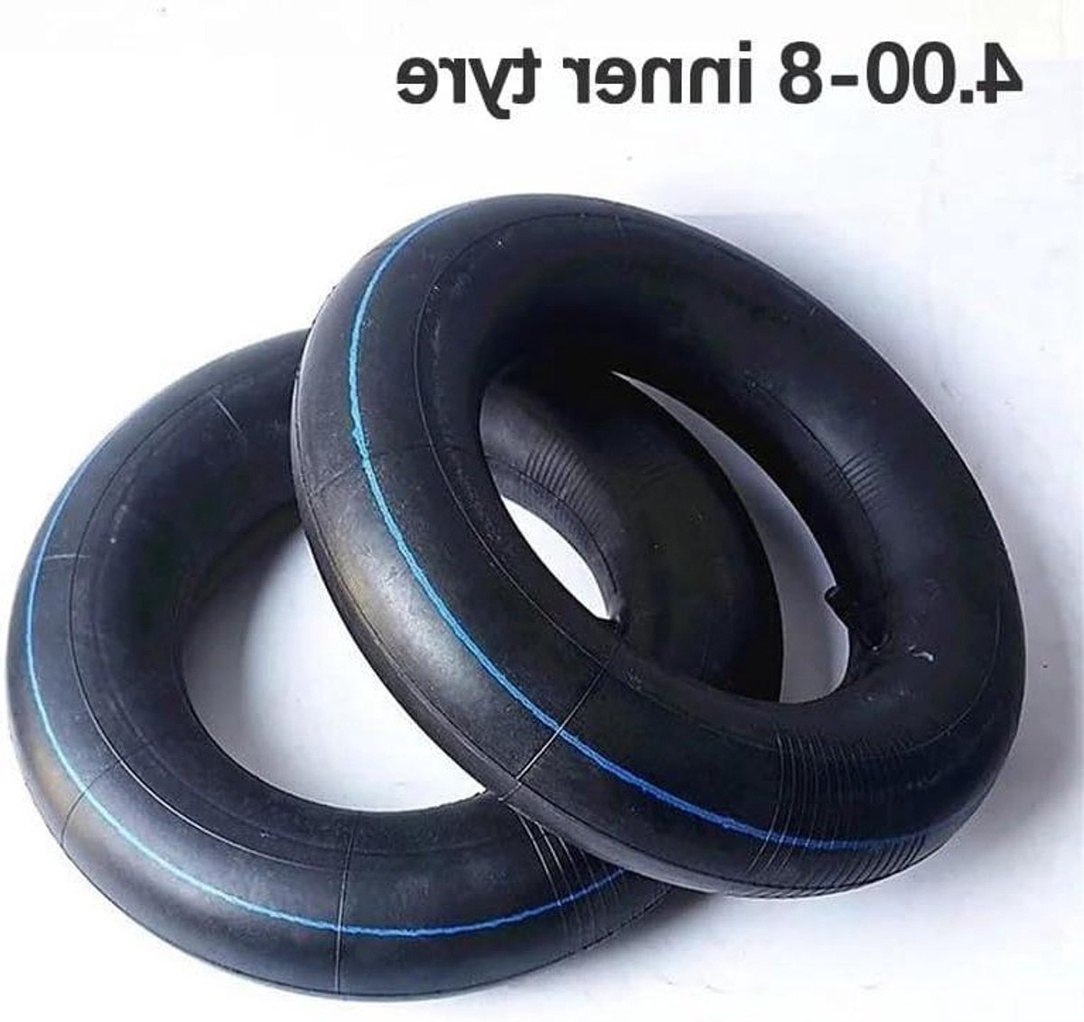 Binnenband Rubber - Reserve binnenband - Elektrische step - Versterkte zijwanden - 4.00-8 - Zwart