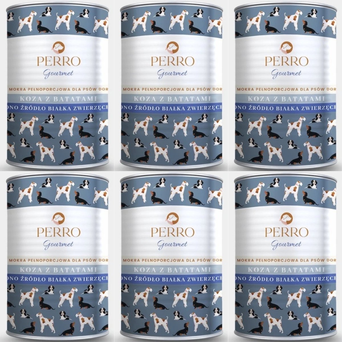 Perro Perro Gourmet Serie - Natvoer voor Honden - Geitenvlees - Bataten - 2400g