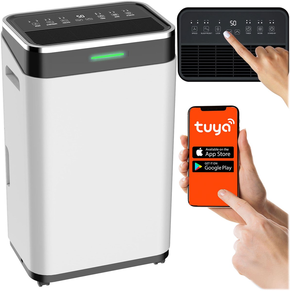 Berdsen BD-533 - Luchtontvochtiger - 25L/24u - WiFi - Stille Werking