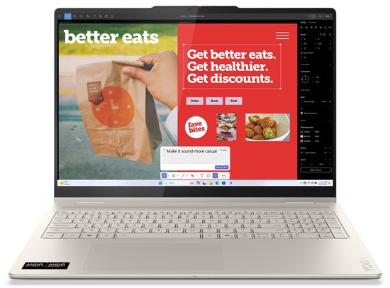 Lenovo Yoga 7 - Hybride Laptop - AMD Ryzen AI 7 - OLED Scherm - 16GB RAM - 512GB SSD - Lenovo - Hoofdafbeelding