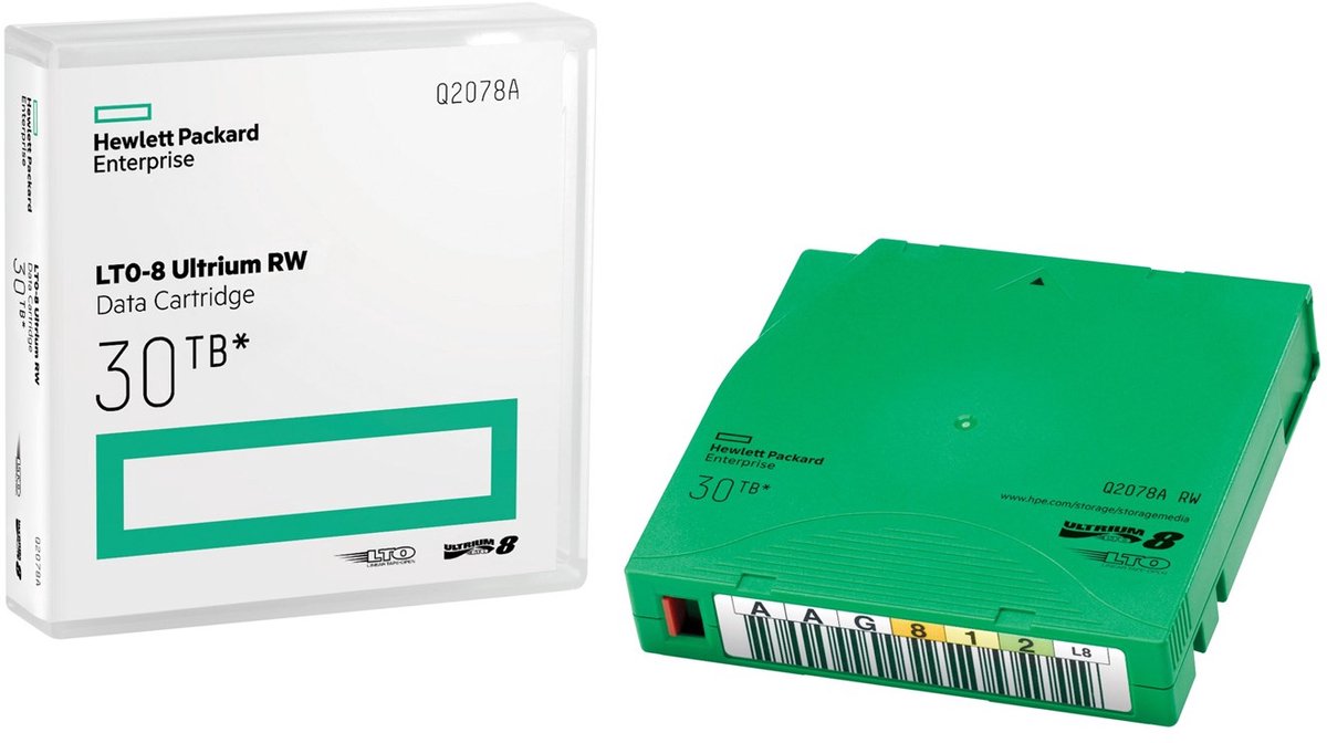 HP LTO Ultrium 8 Tape 12TB / 30TB Q2078A