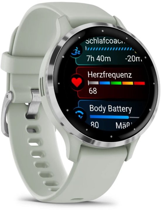 Garmin Venu 3s - Smartwatch - AMOLED-Scherm - 41mm - Sage Grey