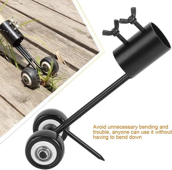Handmatige Onkruidtrekker - Wiedgereedschap Terras - Opritten Schoonmaken - Verstelbare Handgreepconnector - 24 x 12 x 12 cm - Metaal — afbeelding 2