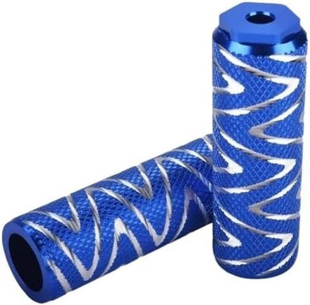 Fiets Voetsteunen - Stunt Pegs - Comfortabel Rijden - Universele Pasvorm - 1 Paar - Blauw