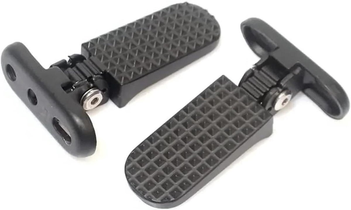Motorfiets Voetsteunen - Passagier Pedalen - Comfortabel Rijden - Universele Pasvorm - 4-5 cm Hartafstand - Zwart