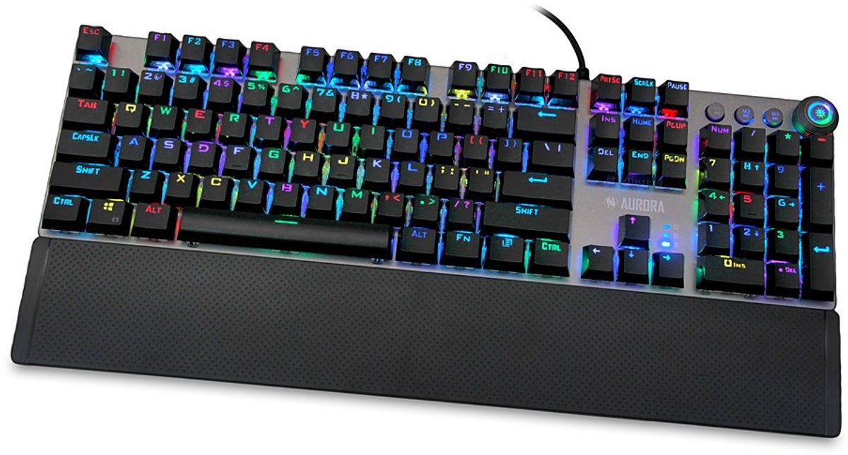Ibox Aurora K-4 - Mechanische Toetsenbord - RGB - Zwart - Waterbestendig