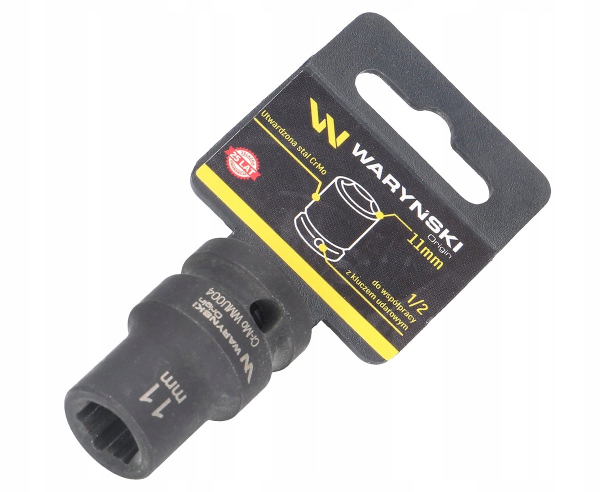 Waryński Slagdoppensleutel 1/2" 11 mm Zeskant - Duurzaam Cr-Mo Staal