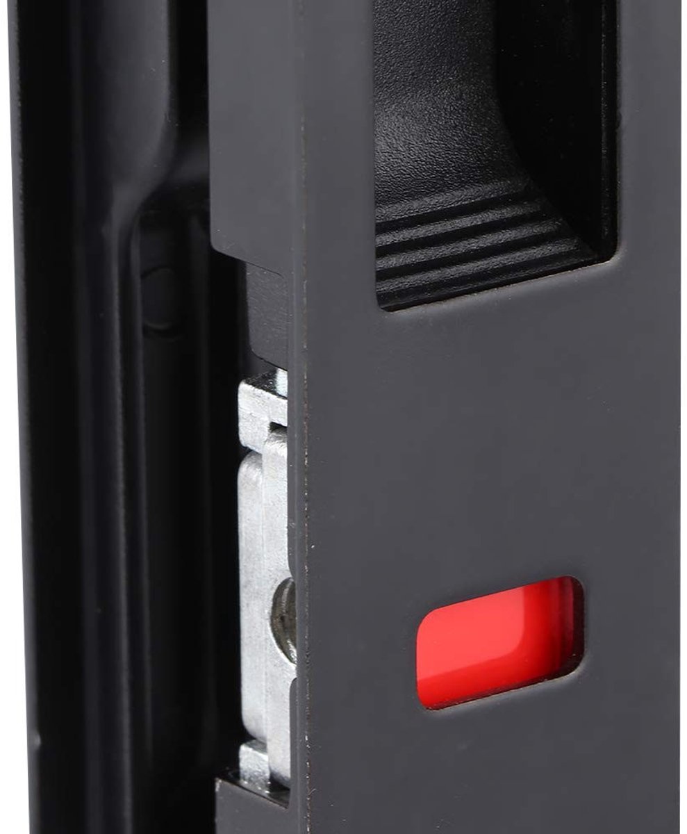 Dailygoods- Schuifdeurslot Enkelzijdige Vergrendeling - Roestvrij Stalen Behuizing - Toepassing voor Mobiele Deuren - Inclusief Sleutels - Afmetingen 20 x 2,8 cm - Deurslot