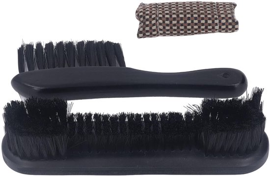 SnelShoppen - Billiard Club Borstelset, Houten Handvat Billiard Pooltafel Rail Borstelset, Schoonmaaktool voor Pooltafel, Zwart, Ideaal voor Billiardl van Snelshoppen — afbeelding 4