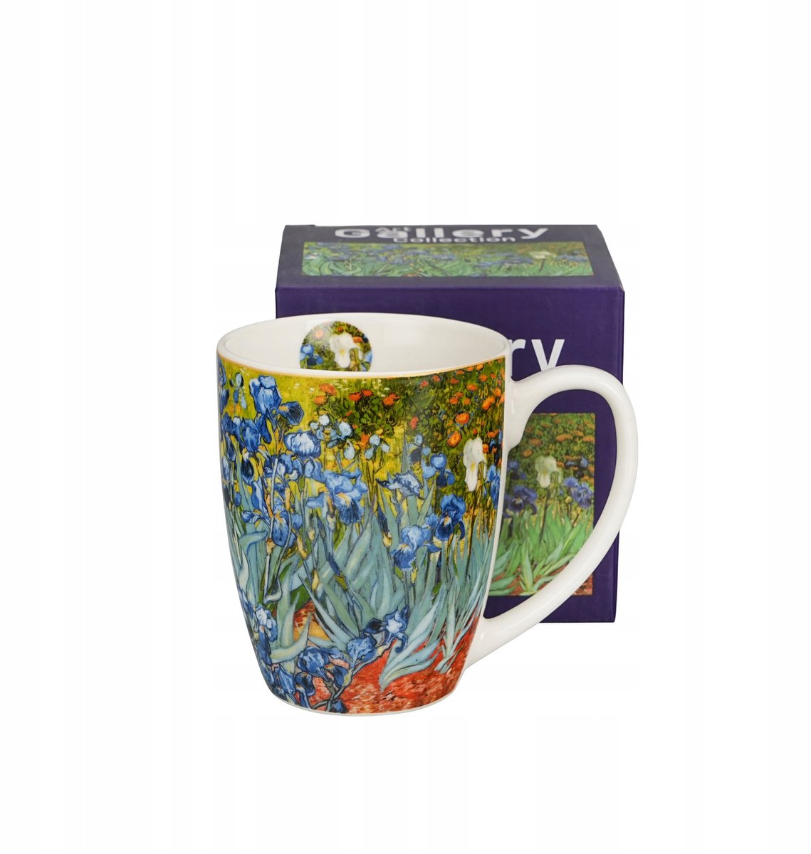 Van Gogh Irissen Mok - 380 ml - Nieuw Bone China Porselein