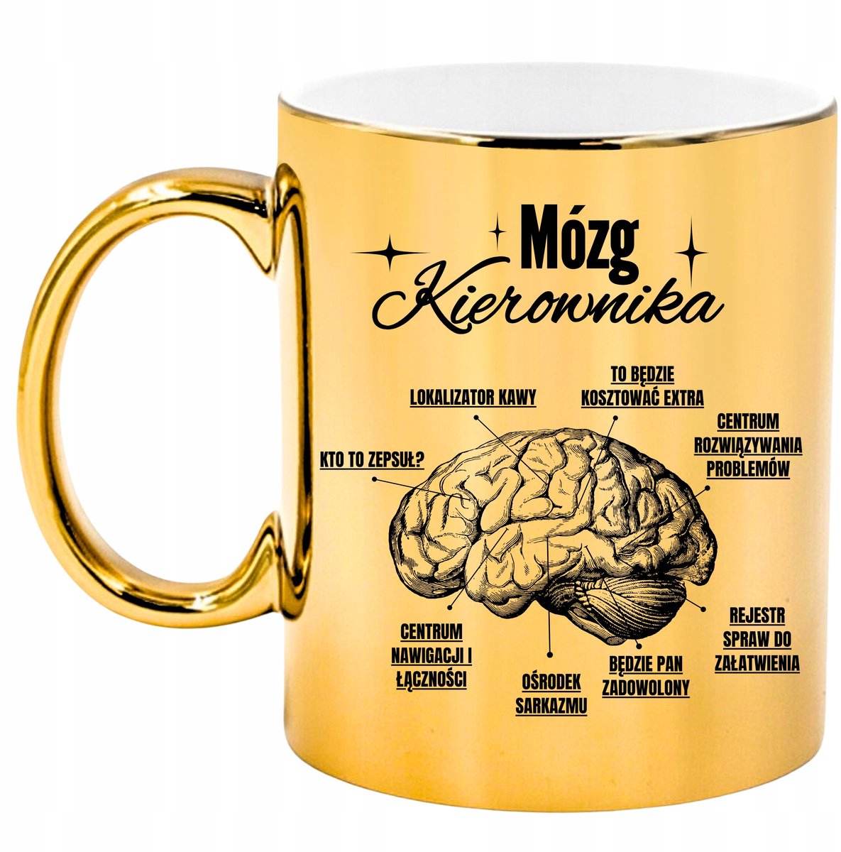 Gouden Mok voor Manager - Uniek Cadeau met Glanzende Afwerking