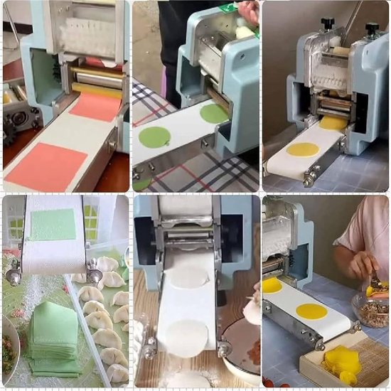 Knedelhuid Vorm - Automatische Maker - Snel Gebak Maken - Verstelbare Dikte - 50-60 Per Minuut - Zilver — afbeelding 5