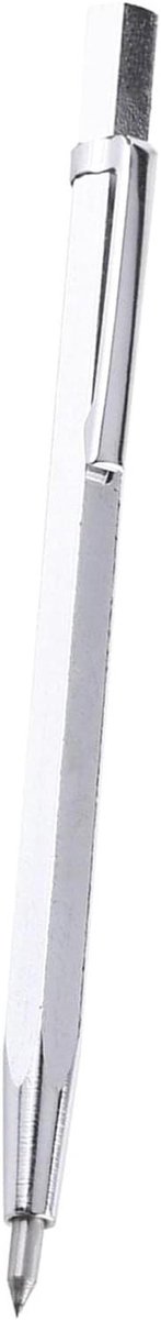 Glazen Afschrijver - Graveerpen - Markeringen Maken - Draagbaar Ontwerp - 145 Cm - Zilver