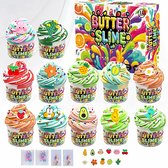 Meedeer Kit de Slime - Slime au Beurre - 12 couleurs de slime au beurre - Kit de fabrication de slime pour enfants - Anniversaire, Halloween, Noël, cadeau pour filles et garçons