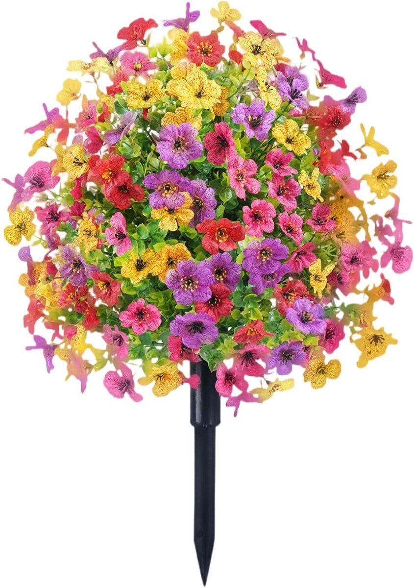 Kunstmatige Bloem - Tuinpaal Decoratie - Buiten Verfraaien - UV-bestendig Materiaal - 61 c