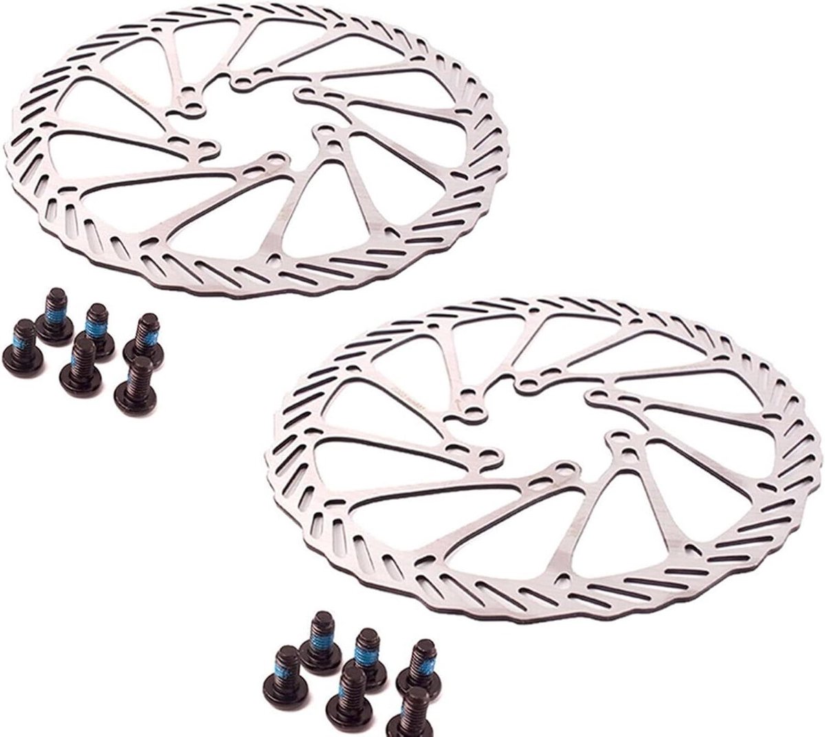 Fiets Schijfremrotor - MTB Rotor - Veilig Fietsen - Roestvrij Staal - 160mm - Zilver