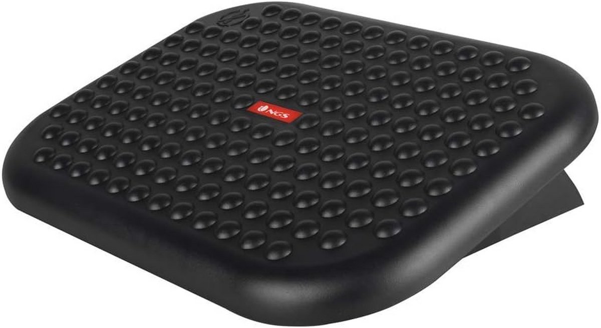 Ergonomische Voetensteun - Voetenbankje Kantoor - Comfortabel Zitten - Verstelbare Hoogte - 44.8 x 33.5 cm - Zwart