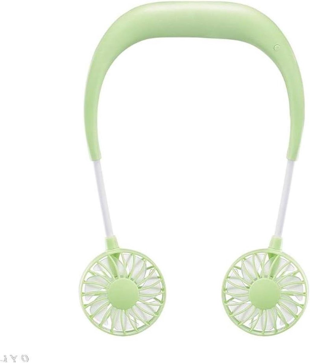 Draagbare Ventilator - Mini Fan - Buiten Afkoelen - Oplaadbaar USB - 3 Snelheden - Blauw