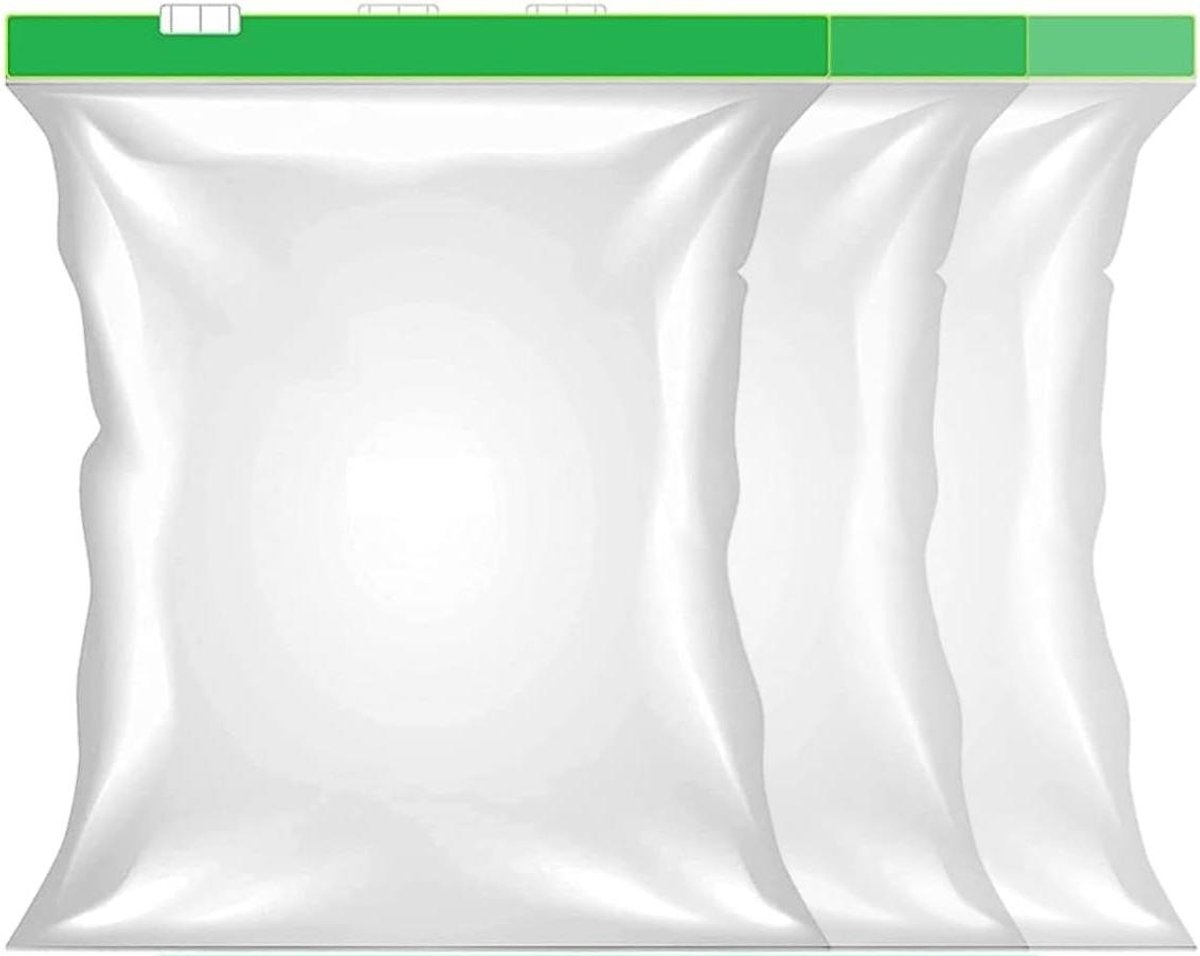 Opbergzakken - Keukenzakken Hersluitbaar - Voedsel Bewaren - Magnetronbestendig - 10 Stuks Small - Transparant