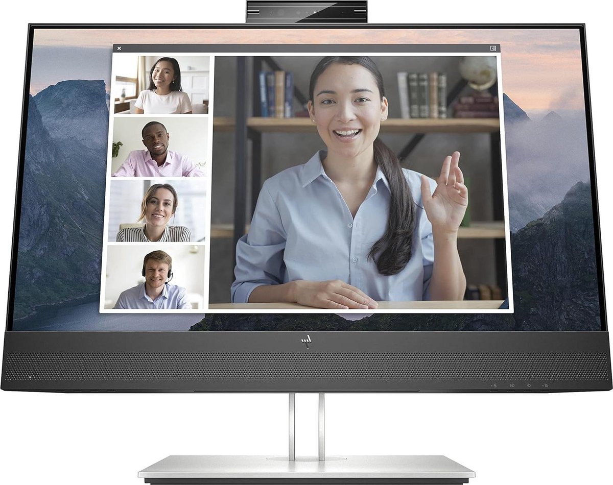 Conferentie Monitor - Full HD Scherm - Thuiswerken - IPS Paneel - 238 inch - Zilver
