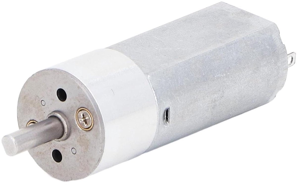DC Transmissiemotor - Micro Reductiemotor - Robotica Projecten - Alle Metalen Tandwielen - 22 RPM - Zilver
