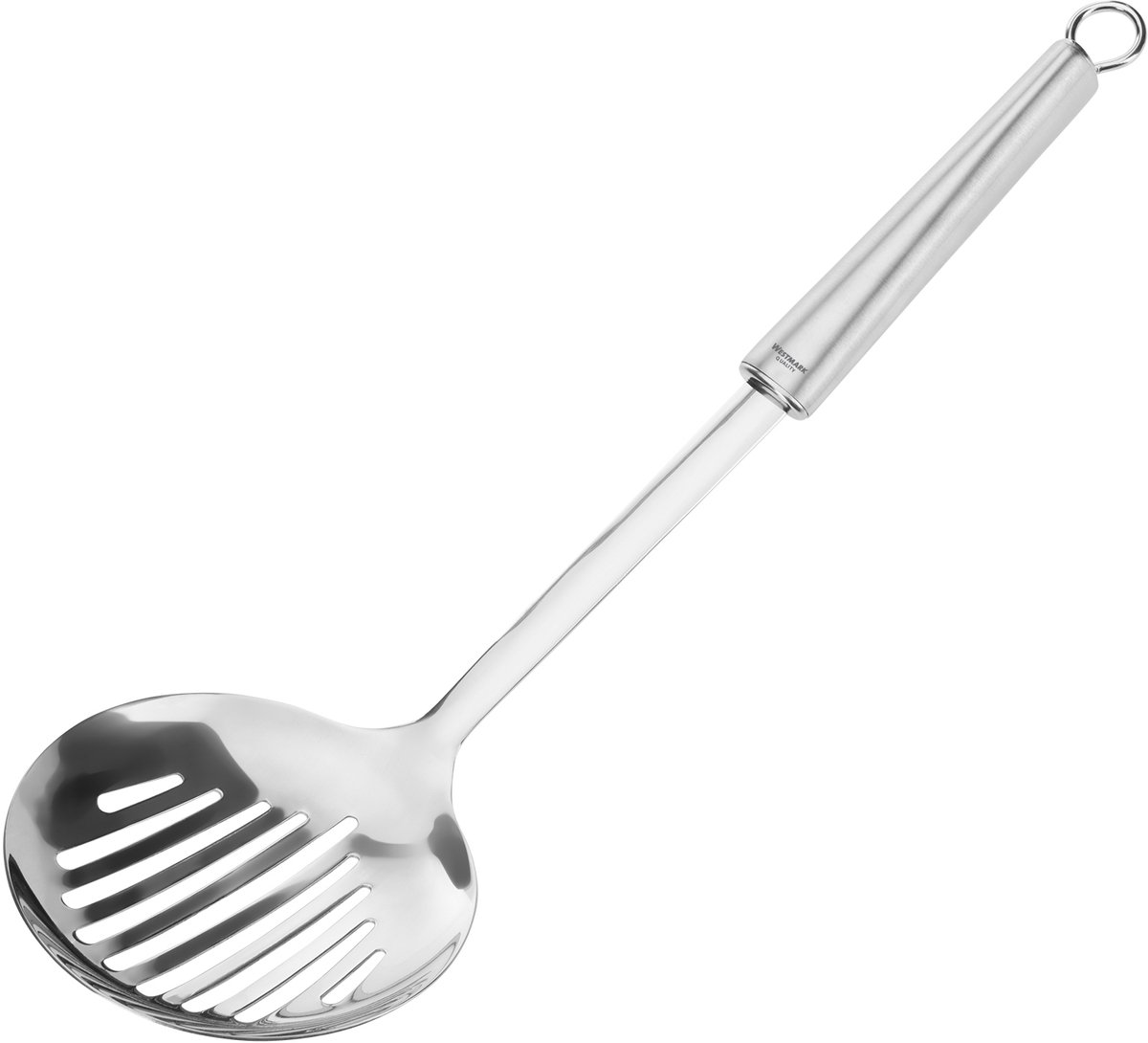 Westmark Schuimspaan/Soeplepel/Afschuimlepel, lengte: 35,4 cm, roestvrij staal, Glory, zilver, 18512270