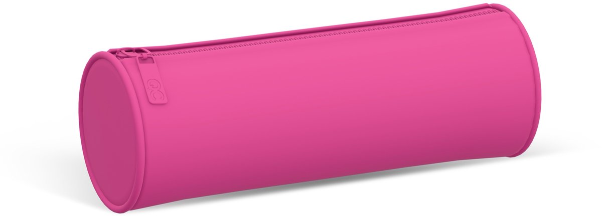 QC COLOUR fuchsia pennenzak - rond - 21cm