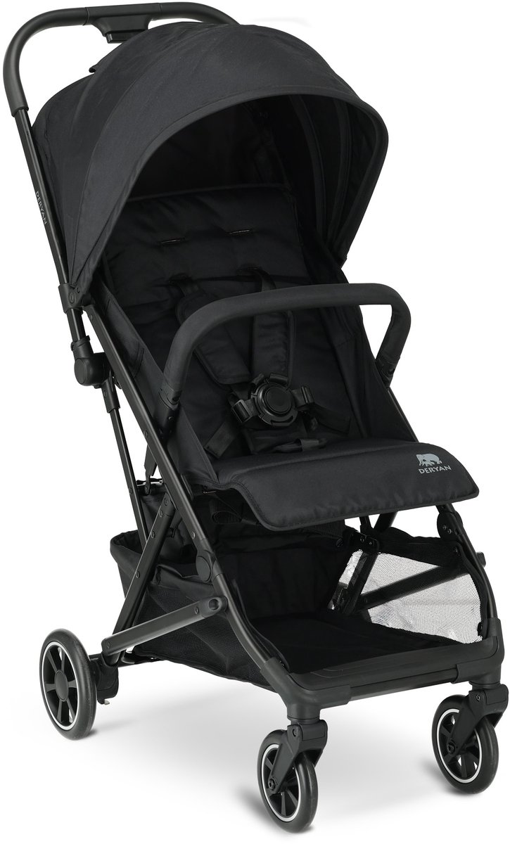Bol.com Deryan Easy Luxe Buggy - Lichtgewicht - Compact - Inklapbaar - Zwart aanbieding
