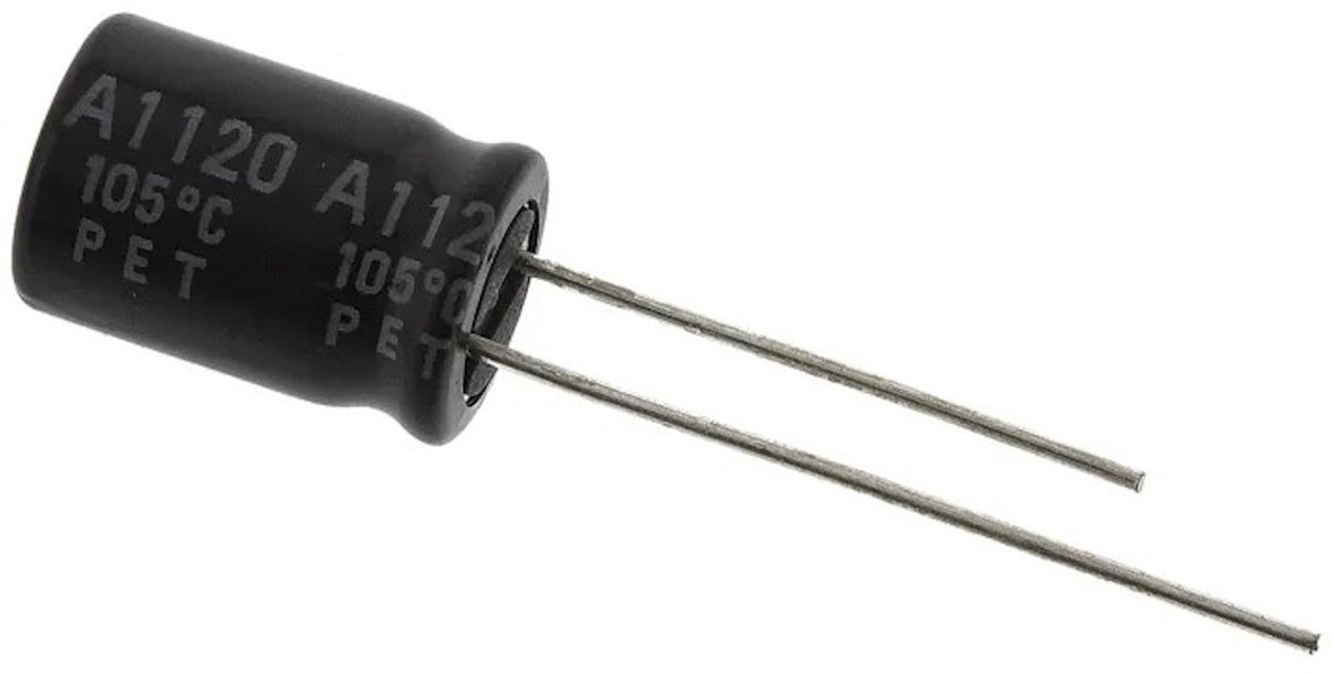 100μF 35V DC Capacitor | Rubycon | Radial | Through Hole | 5 stuks