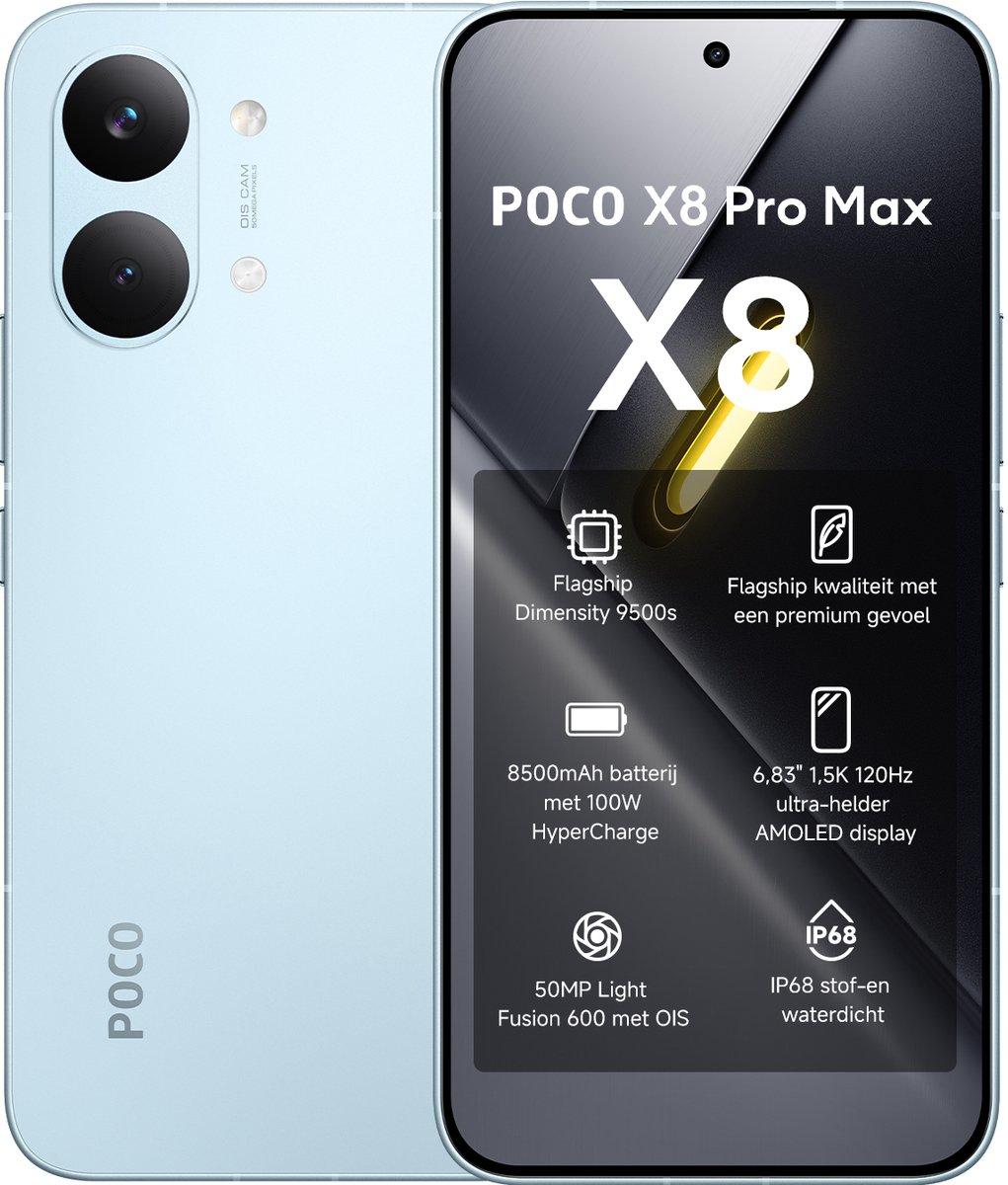 Xiaomi POCO X8 Pro Max 5G - 12G - 256GB - Blauw