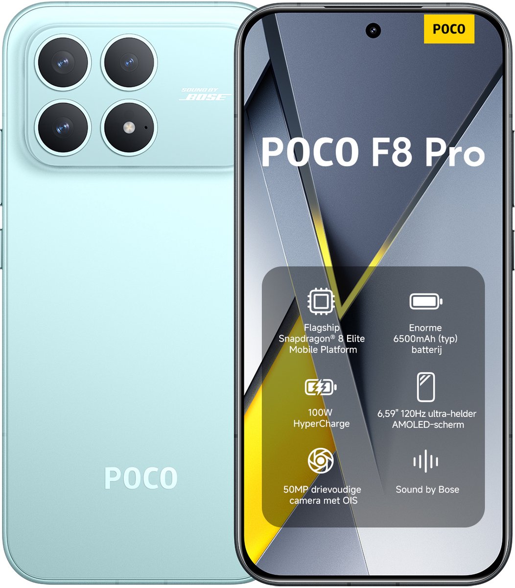 Xiaomi POCO F8 Pro 5G - 12GB/512GB - Blauw