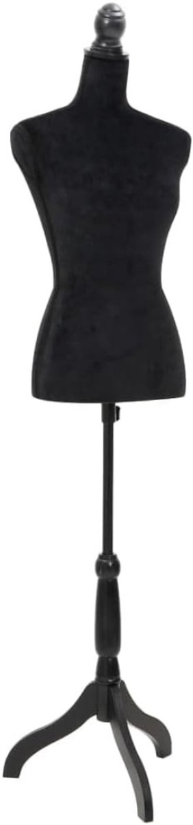 QIN® Paspop Dames - Paspop - Etalagepop - Zwart - 38cm x 38cm x 168cm