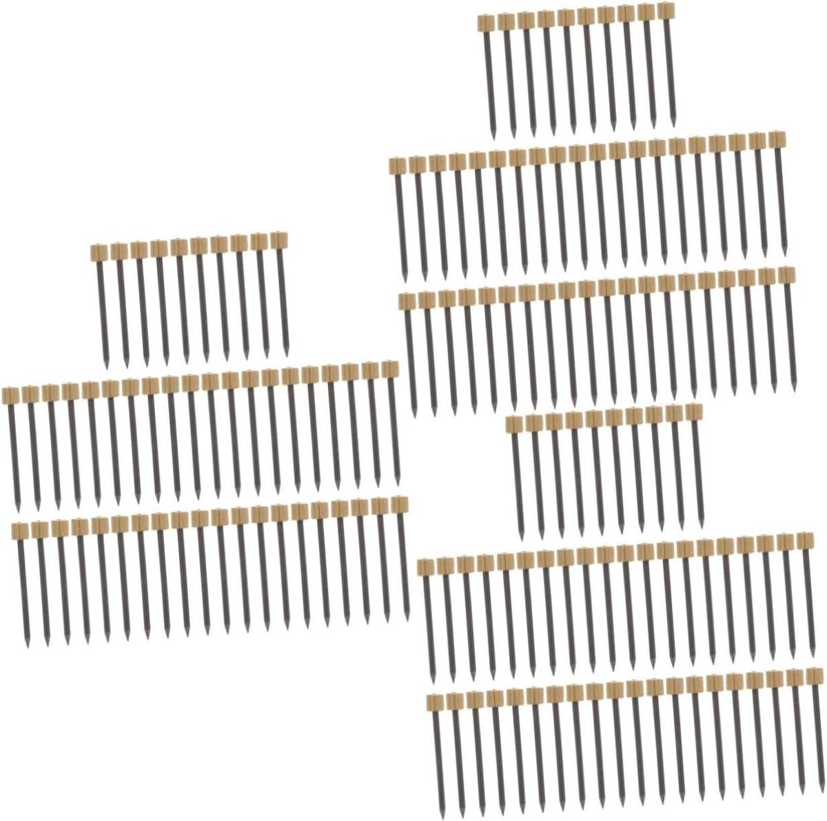 Koperen Spijkers - Decoratieve Nagels - Meubels Versieren - Dubbele Kop - 150 Stuks - Goud
