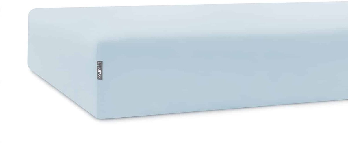 Blauw Katoenen Hoeslaken met Elastiek - 60x120 cm