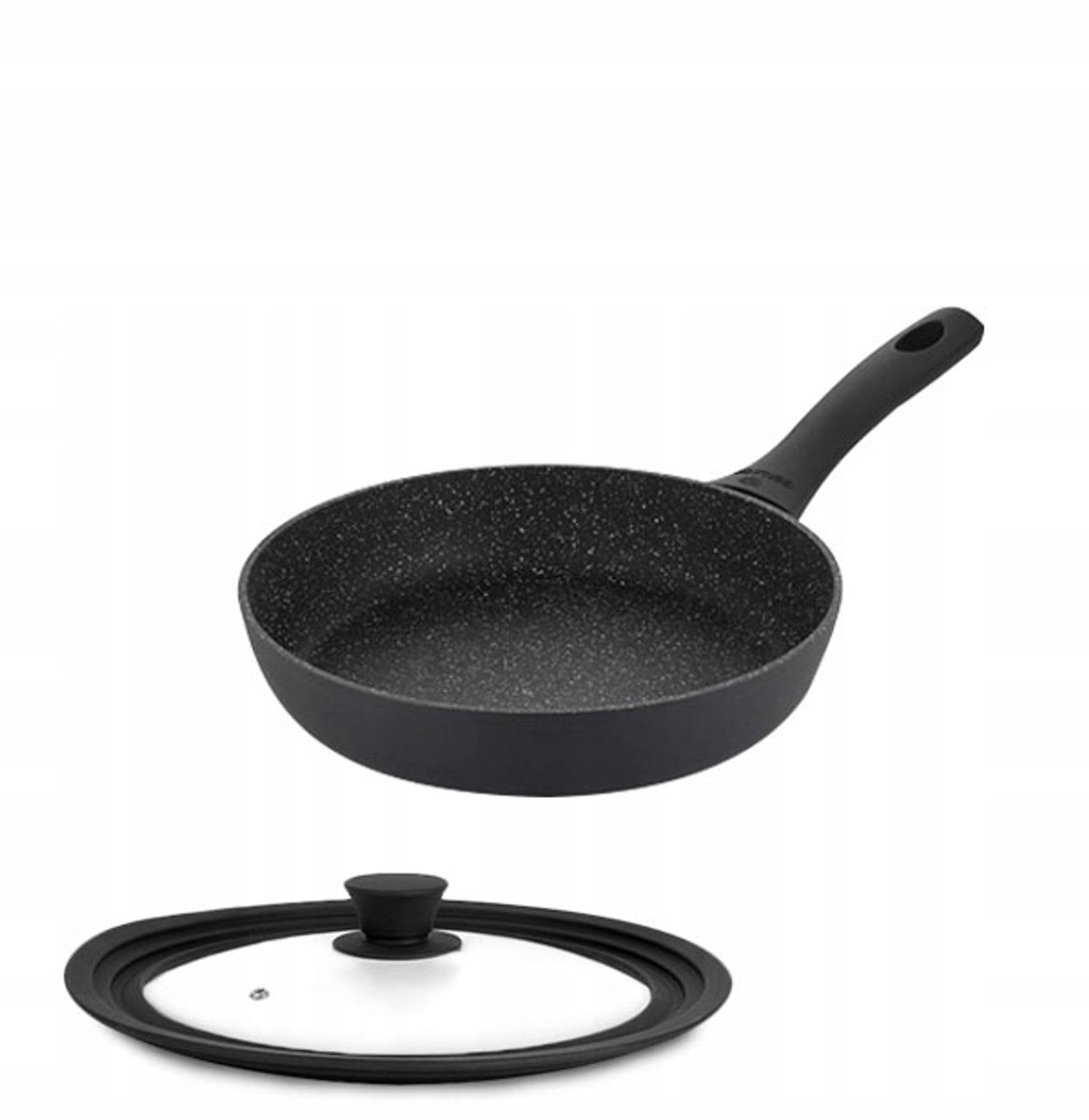 Gerlach Granitex Koekenpan 24 cm set Deksel - Anti-rug