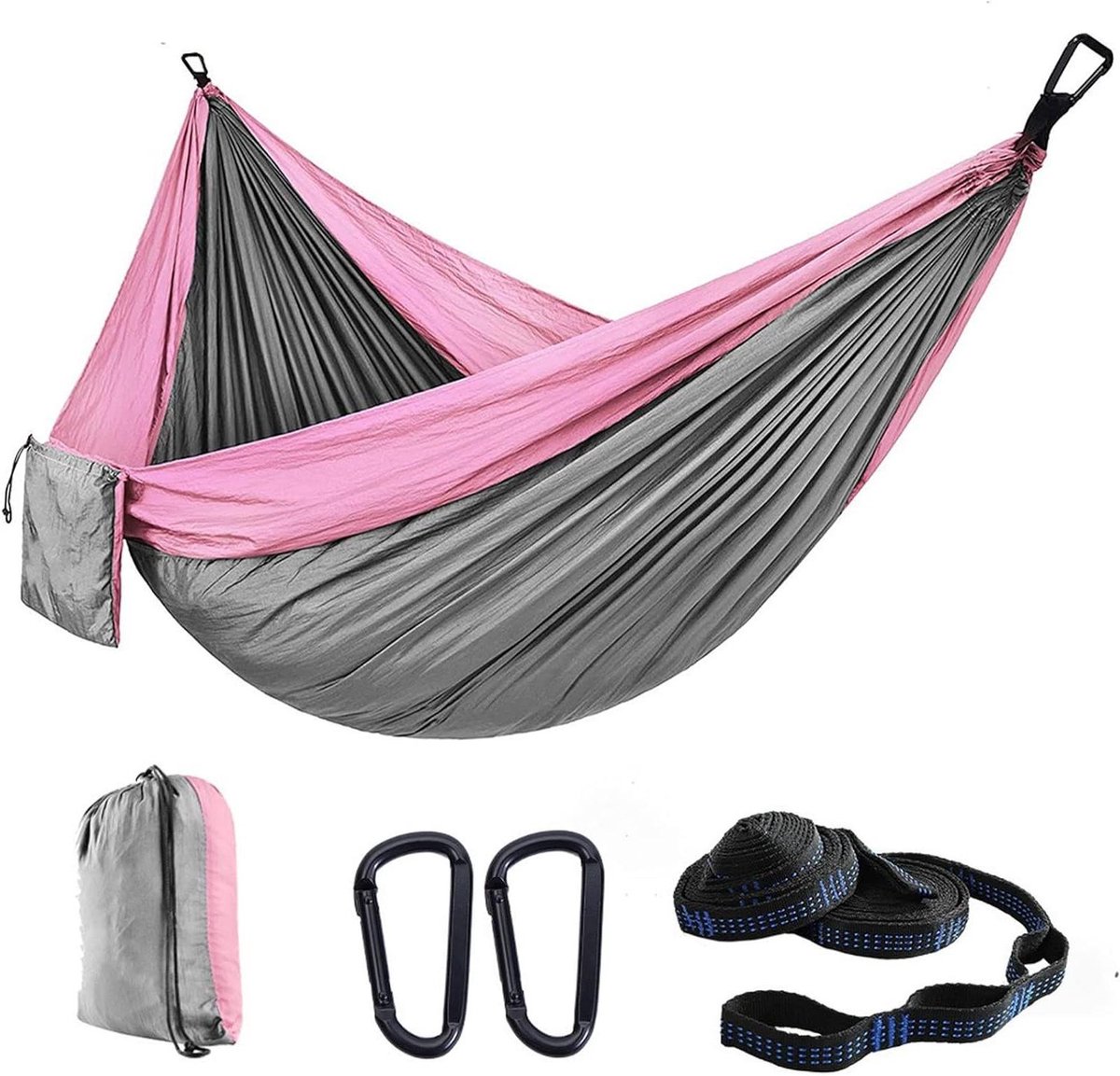 Hangmat Tweepersoons - Buiten Schommel - Ontspannen Buiten - Lichtgewicht Nylon - 300x200cm - A08