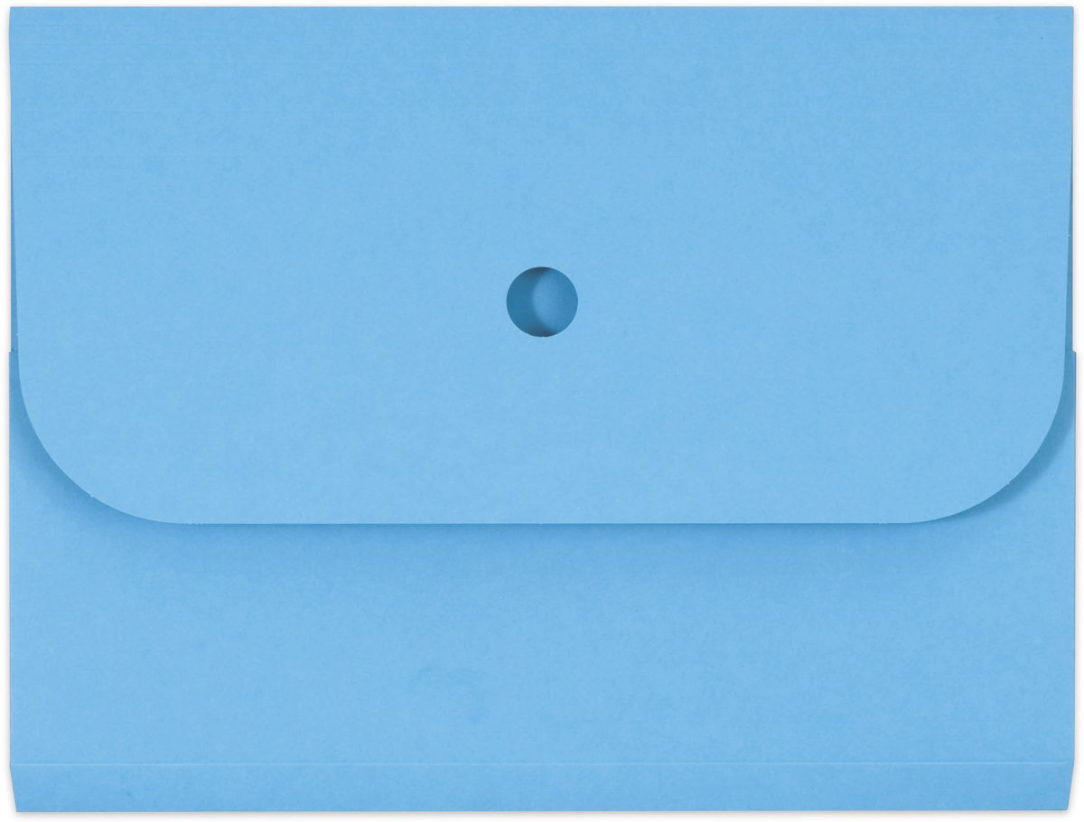 Elco Forte organisatiemap blauw met klep en balg - EO-29494-32