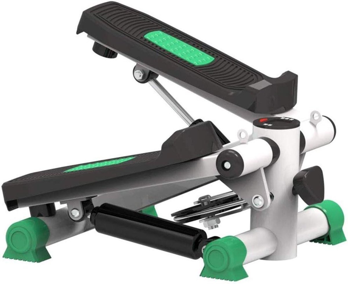 Mini Stepper - Hometrainer - Thuis Fitness - Verstelbare Weerstand - 355 cm - Groen