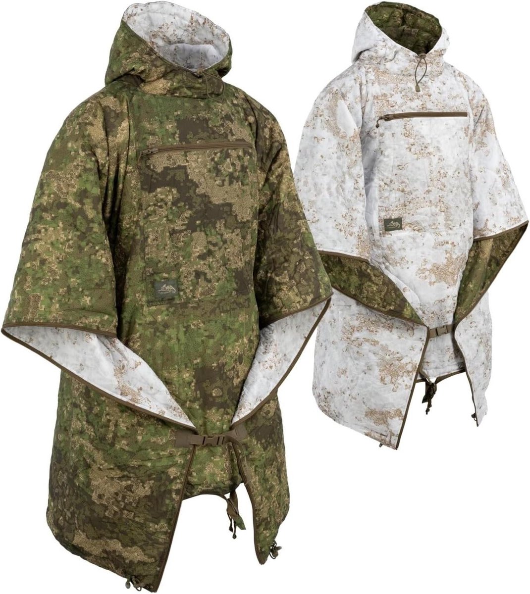 Omkeerbare Dekenslaapzak - Poncho deken - Kamperen en outdoor - Lichtgewicht en warm - N.v.t. - Dubbelzijdig