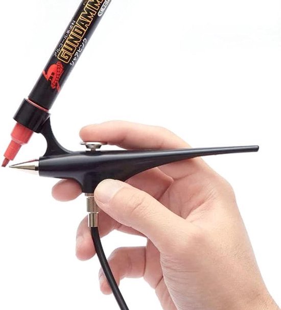 Airbrush Systeem Gereedschap - Marker - Compatibel voor Gundam - Zwart - Precisie - Professionals - Modelbouw - Geschikt voor Verf - Airbrush Systeem Gereedschap.