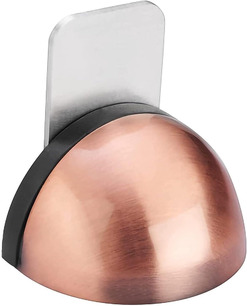 Deurstopper - Vloerstop - Deur Open Houden - Sterke Magneet - 1 Stuk - Rood Brons